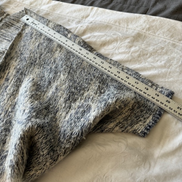 Lucky Brand Wool Blend Multicolor Metallic Short Sleeve Open Cardigan Size XS/S - Picture 9 of 14